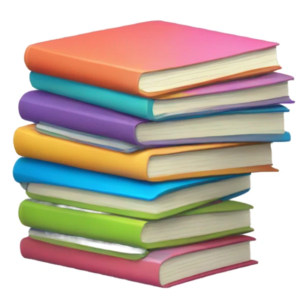 Stack of notebook sticker