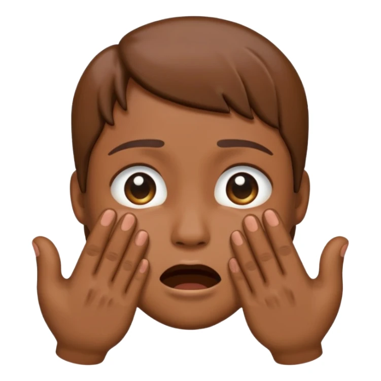 i want an emoji like this one 🫂 to be crying sticker