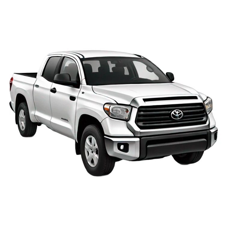 White Toyota tundra sticker