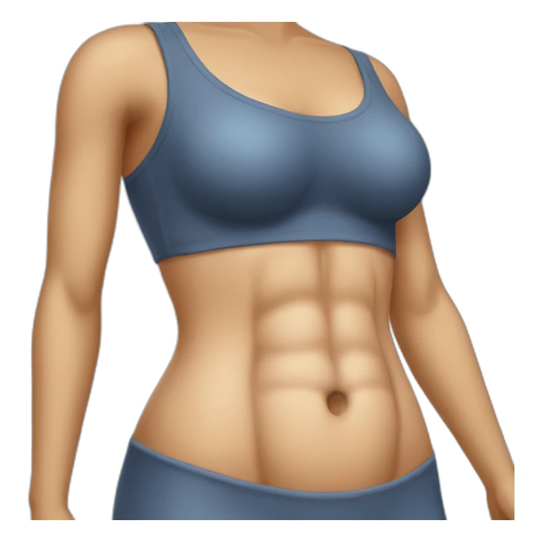 woman's abdomen anatomy sticker