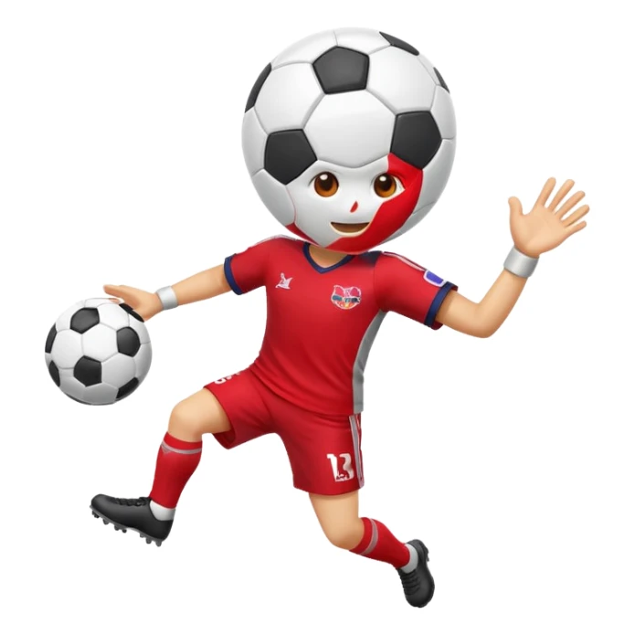 Red bull imogi for soccer match sticker