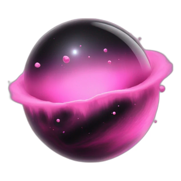 pink black hole sticker