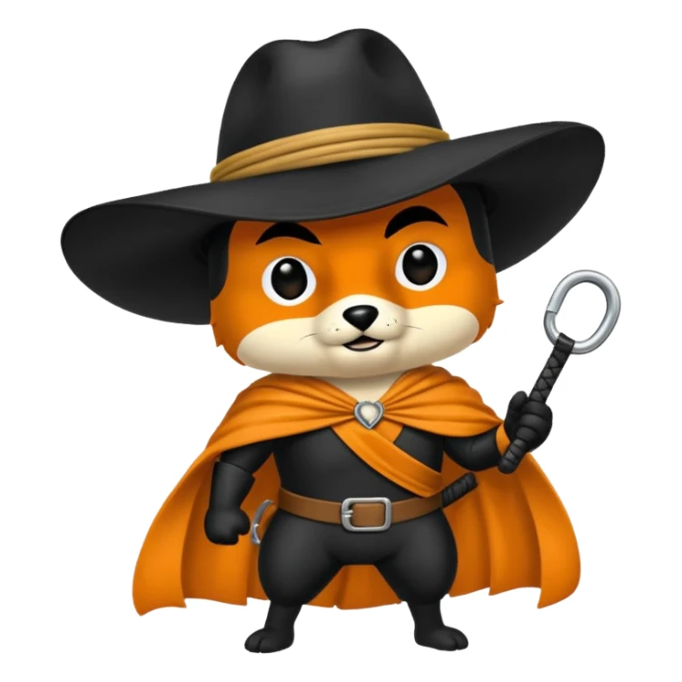 Diseña un Zorro saludando  sticker