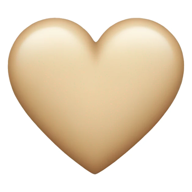 Beige Heart sticker