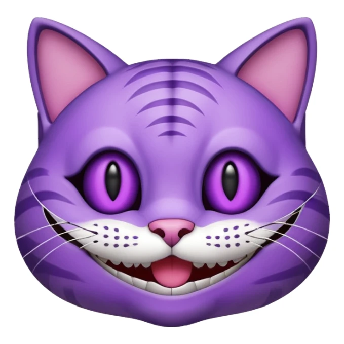 Alice in Wonderland style cat emoji sticker