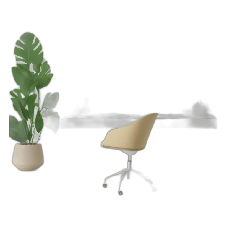 aesthetic greenery minimalist clean workspace sticker