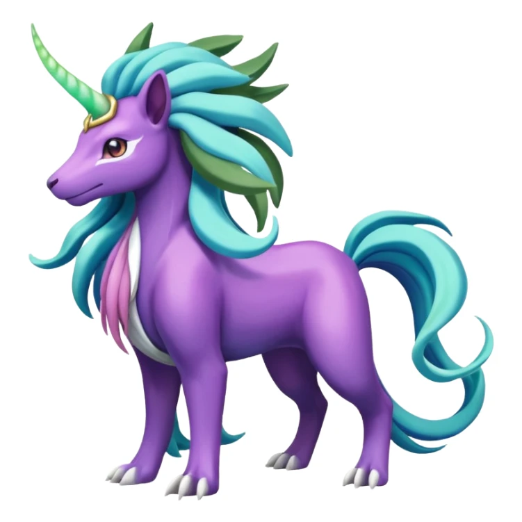 Suicune-Aurorus-Meganium-fusion (full body) sticker
