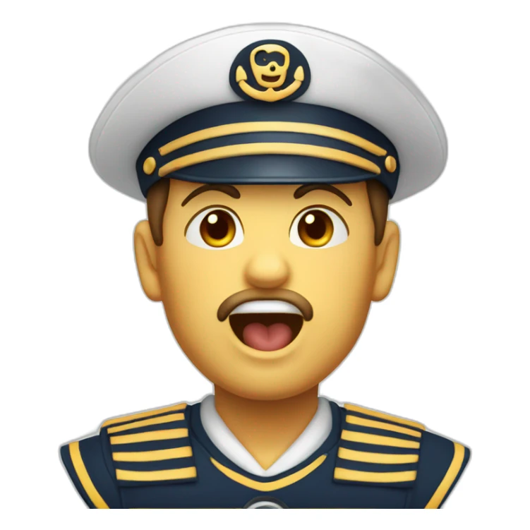 Sailor saliva drooling from mouth corner sticker