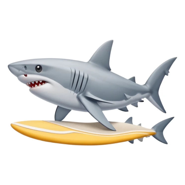 Has un tiburon con nikes y de fondo que tenga la playa sticker