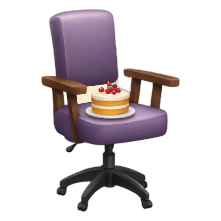 2 chair with Cake sticker
