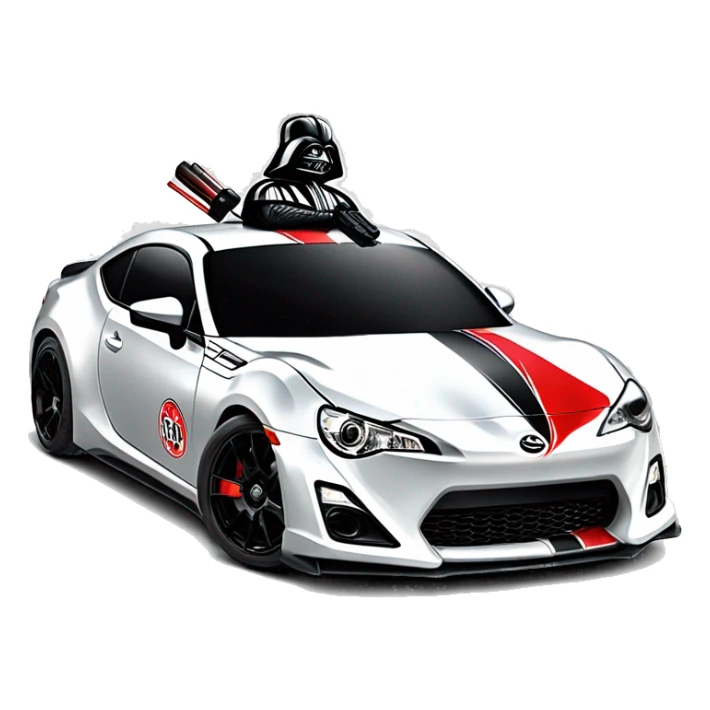 Open wheel Formula One style, 2013 Scion fr-s themed,Darth Vader’s race car, light saber headlights, exposed suspension  sticker