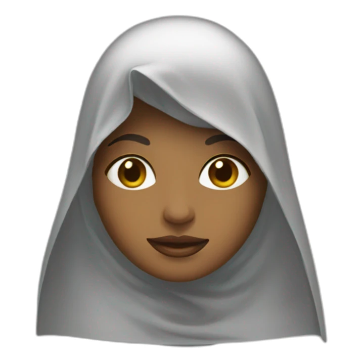 a woman wearing a veil sticker