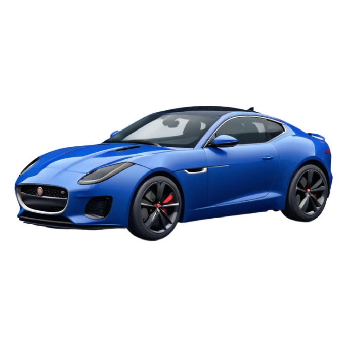 Jaguar F-Type 2022 Navy Blue Coupe Black Trim sticker