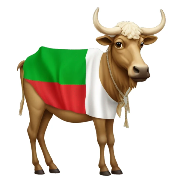 chameau avec un drapeau italien sticker