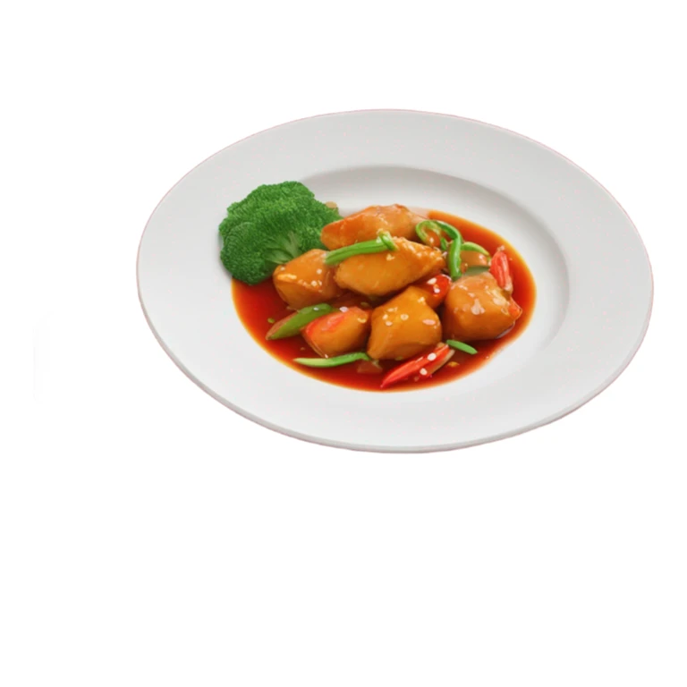 asian meal red sticker