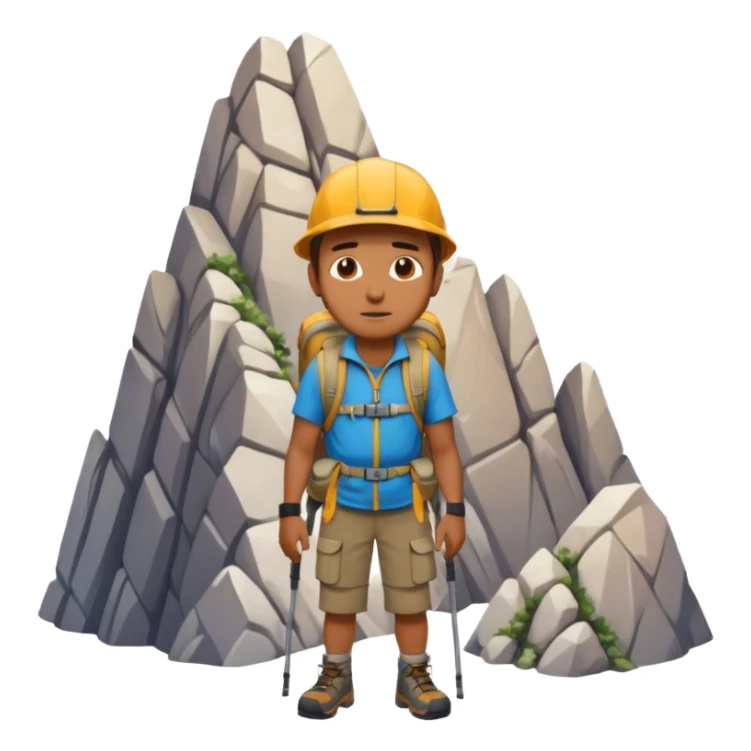 homme qui une montagne coincé dans les fesse sticker