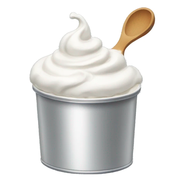 Can of whipped cream sticker