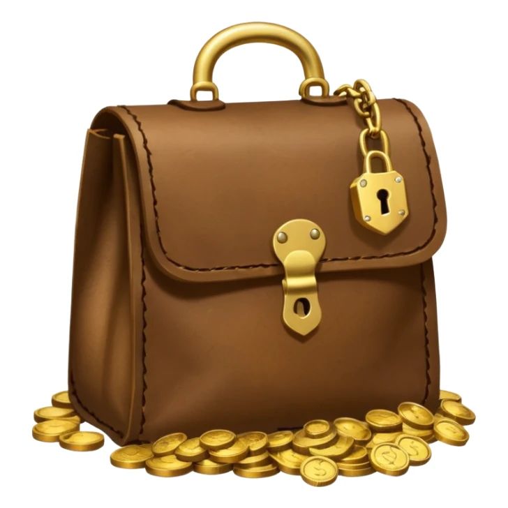 Rupee bag with a broken lock — Symbolizing Scams (Ponzi schemes) sticker