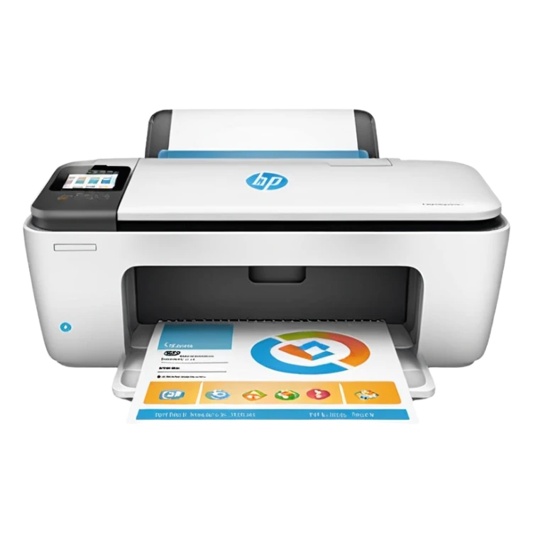 HP DeskJet 4175e printer with Instant Ink logo on the paper tray sticker