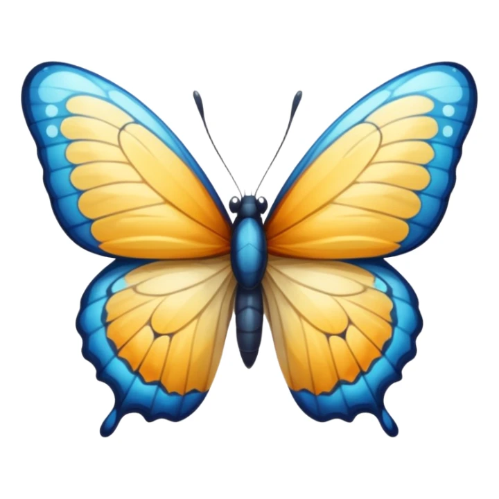 Watery water hydro butterfly with wet wings  sticker