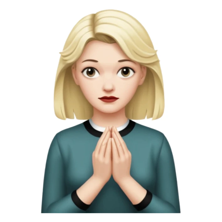 Laura Palmer from Twin Peaks  hands' gesture sticker