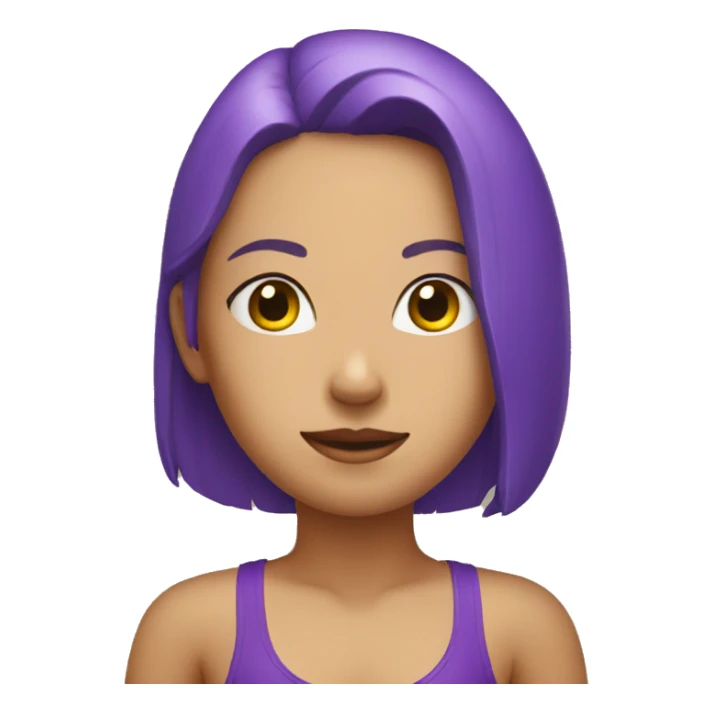 "girl in purple swimsuit against wall" sticker