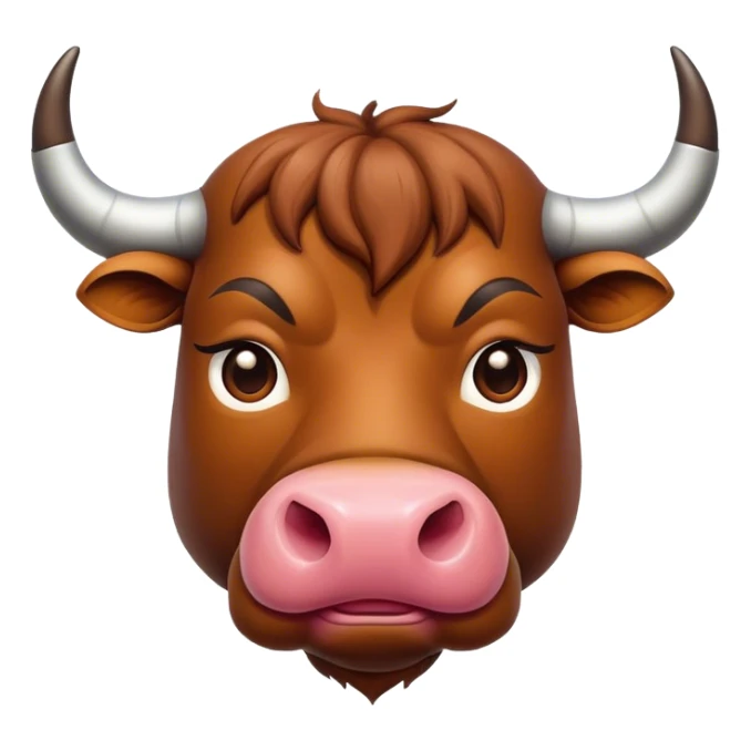 bull from top sticker