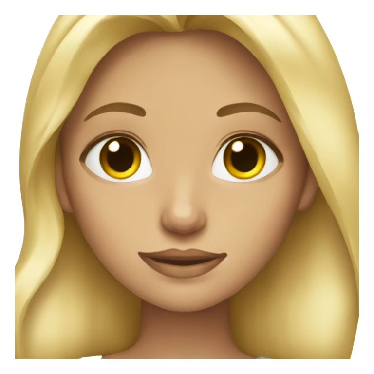 Blonde girl I love sticker