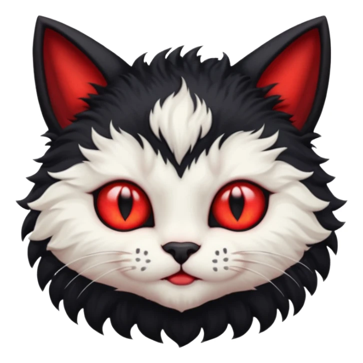 sweet baby demon cat sticker