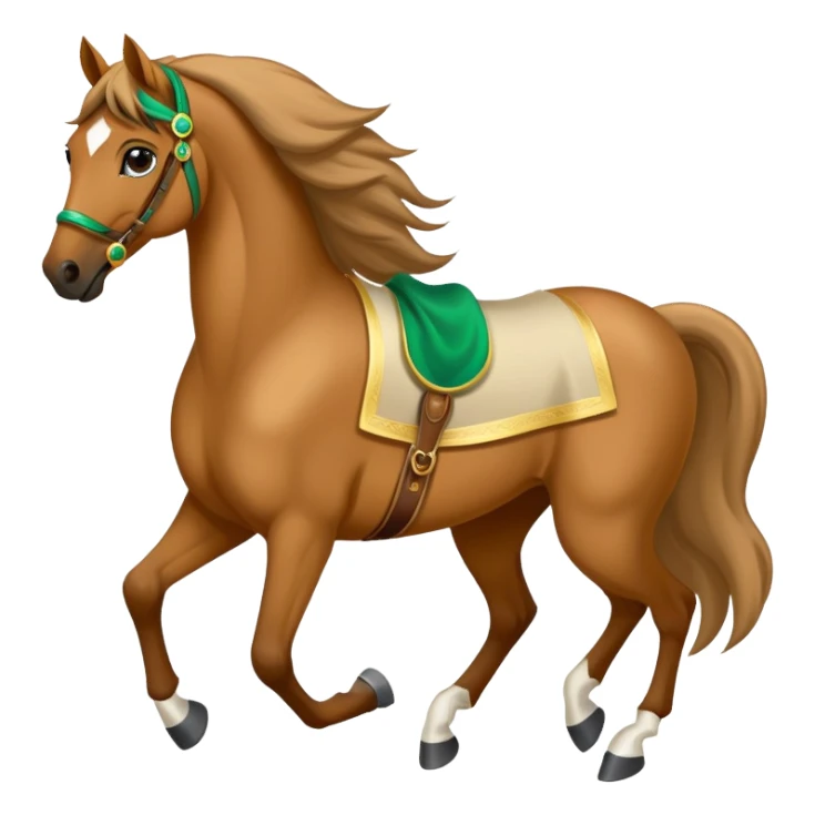 Saudi Arabian horse, elegant and spirited, desert background sticker