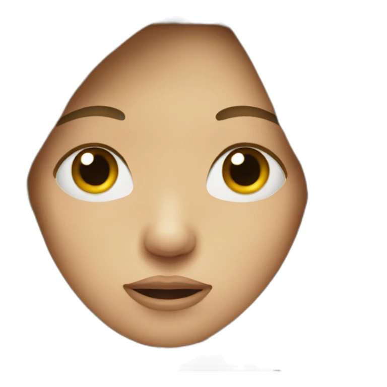 Crying female with long brunette hair sticker