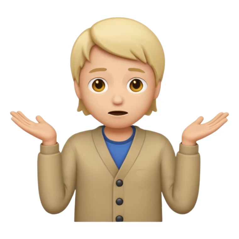 animated emoji for a player called prophet of doom IDK shrug emote sticker