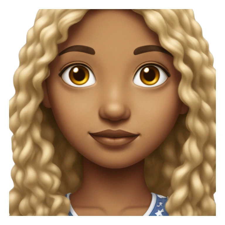 Hyper realistic Puerto Rican girl sticker