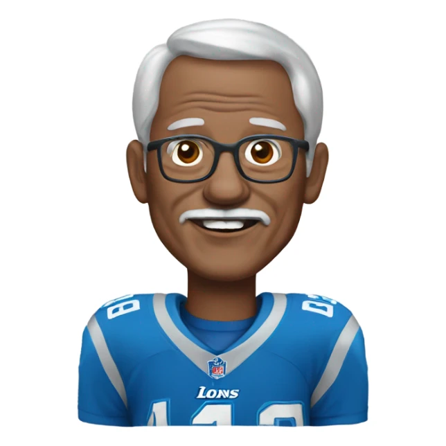 Detroit Lions grandpa sticker