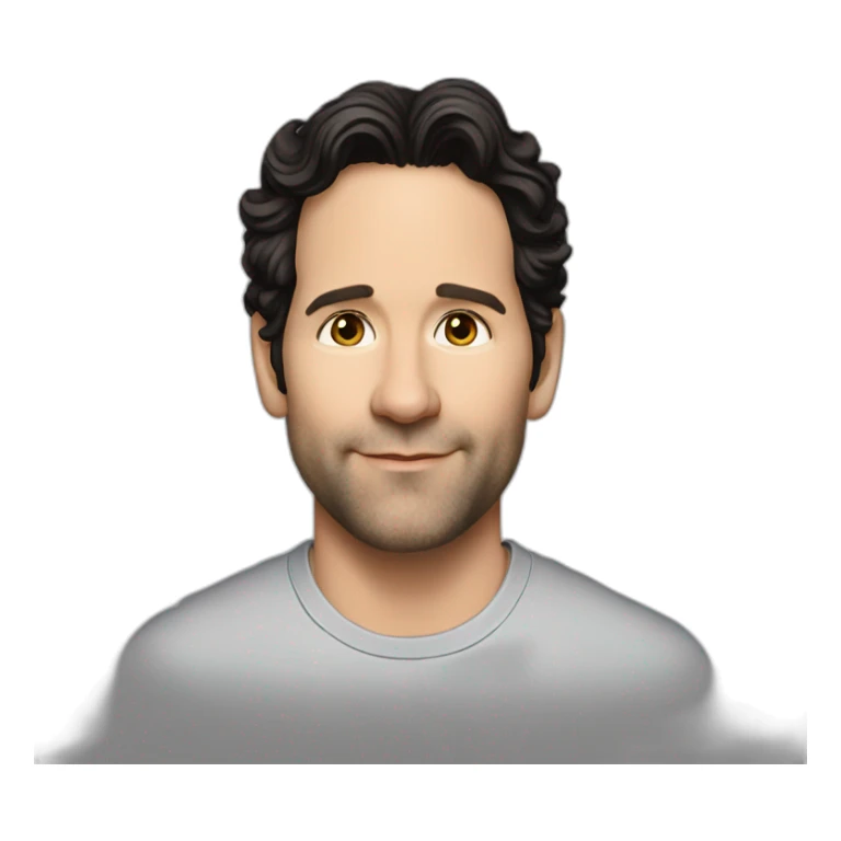 Paul Rudd wearing t-shirt sticker