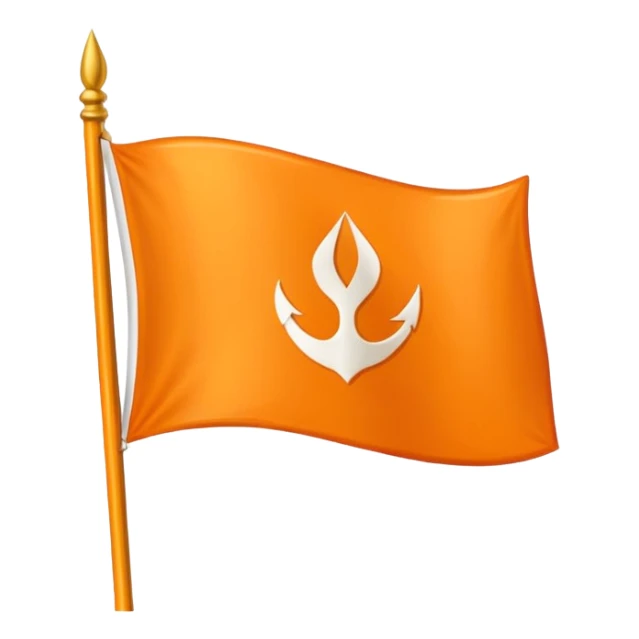 Use orange flag and sikh emoji this 🪯 and make sure emoji fit in Flag  sticker