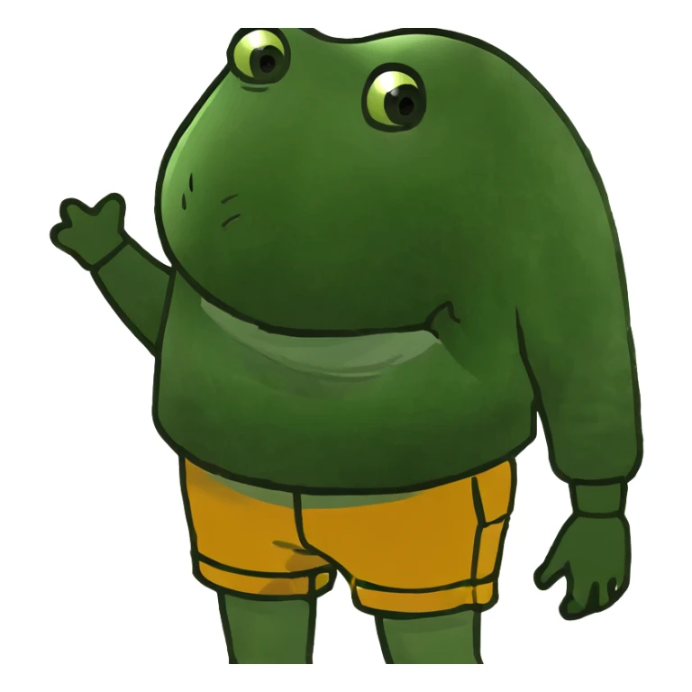 Old Man sleeping sideways on bench in green sweater, light brown shorts, and grey shoes sticker