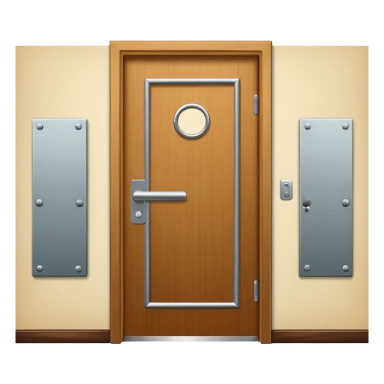 hotel room door modern sticker