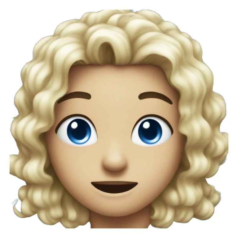 blue sparkling explosion  sticker