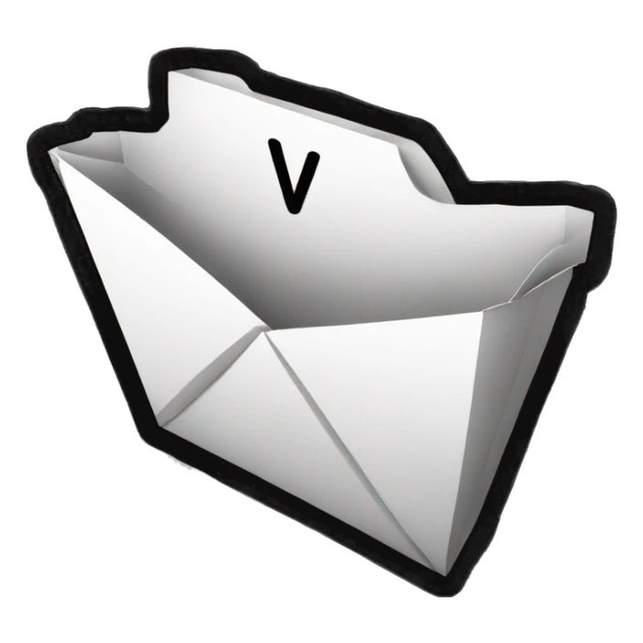letter V, cryptocurrency, coin, black and white sticker
