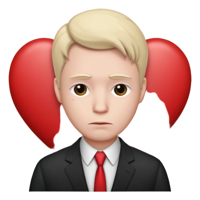 A man Alone in the Valentine's day sticker