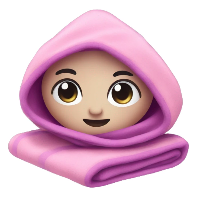 cute pink and purple cozy blanket sticker