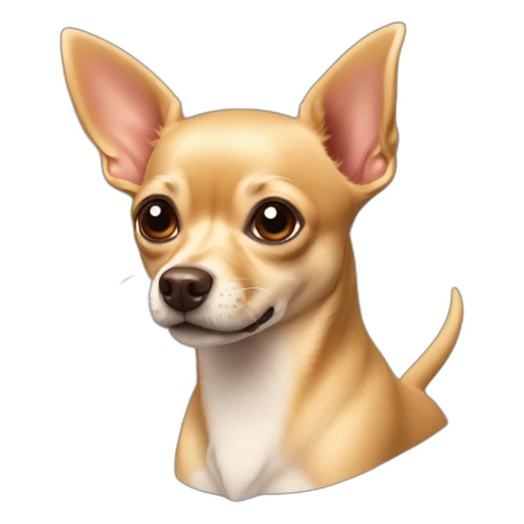 Chihuahua mezcla pinscher perro marrón color claro sticker