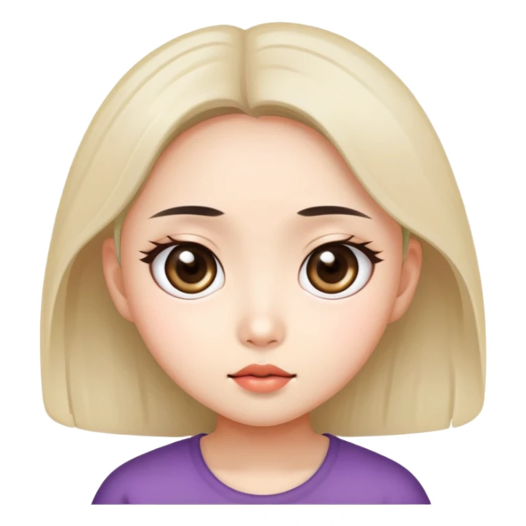 Asian girl with big eyes sticker