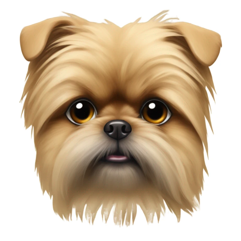 Brussels Griffon cross-bred with Pomeranian, only beige, ugly sticker