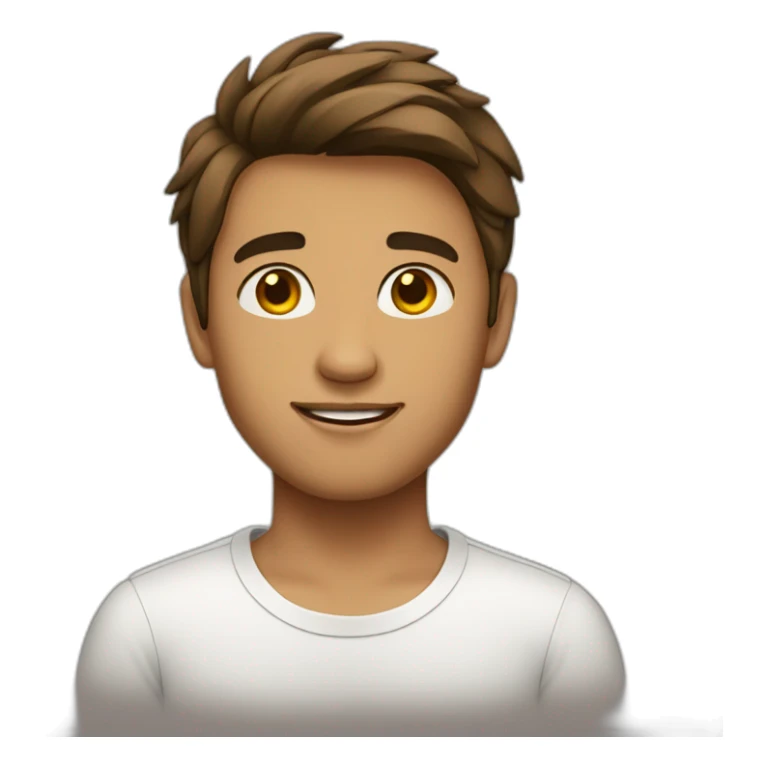 jeune homme brun sticker