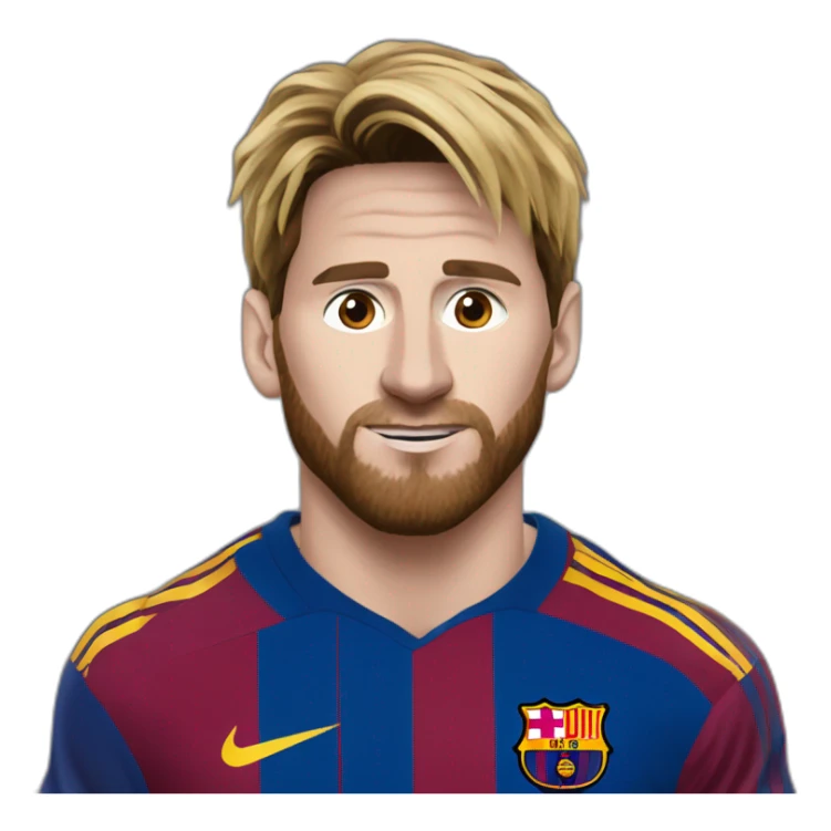 Lionnel Messi tout petit avec une grosse tête  sticker