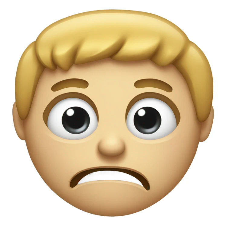 a large face with exaggerated features: tears streaming down, wide eyes, or an open mouth in a scream, conveying intense emotion.  sticker