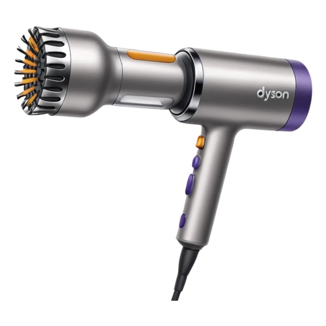 Dyson multistyler hair dryer, with round brush attachment sticker