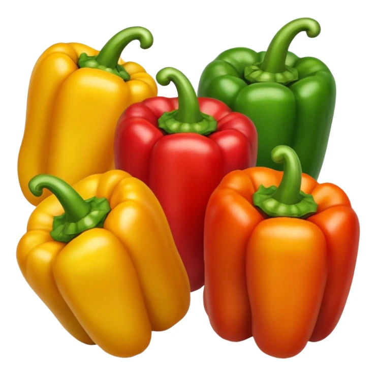 mix peppers (uno giallo, uno verde, uno rosso) sticker